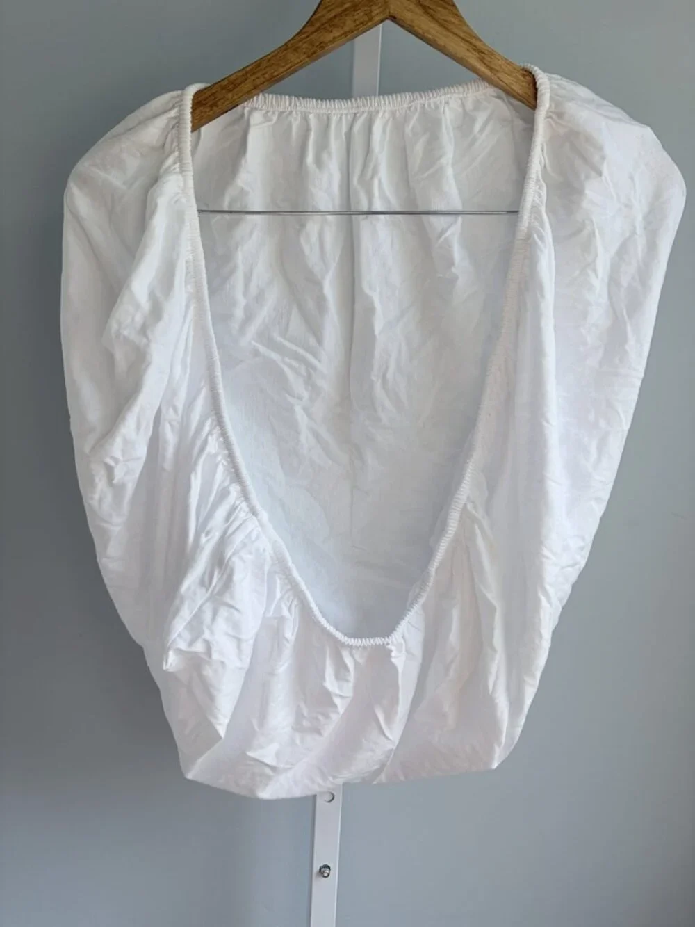 Nestig Mini Crib Fitted Sheet White 100% Organic Cotton
